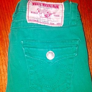 True religion women Green pants